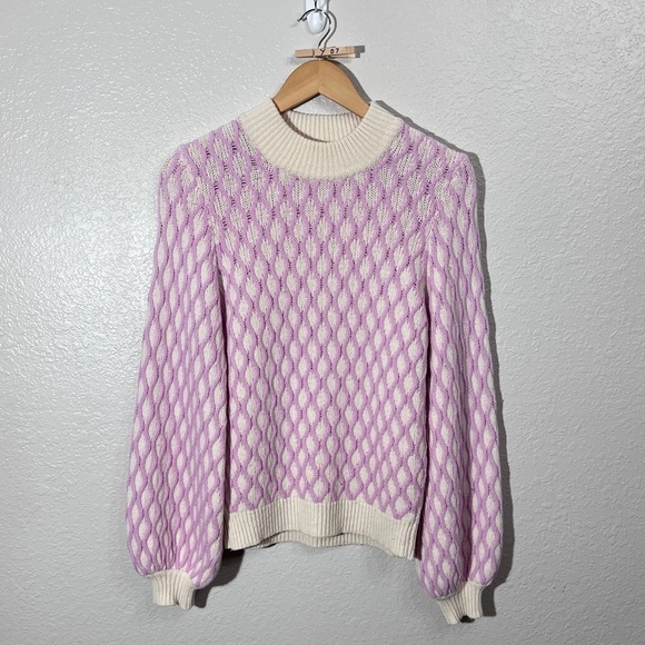 STINE GOYA sweater in Pink and white size medium - Picture 8 of 16